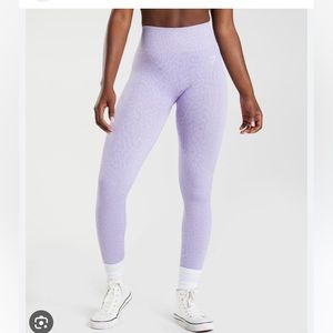 Gymshark Adapt Animal Seamless Leggings - Reef / Soft Lilac